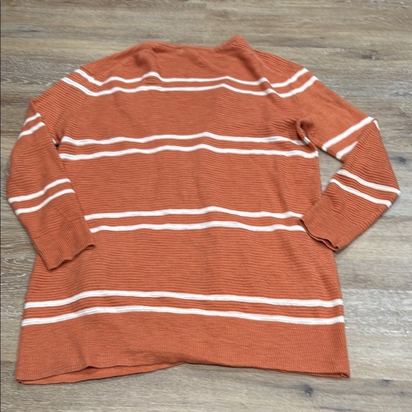 MADEWELL SZ XS Striped Orange Women’s Cardigan Sweater - Picture 9 of 10